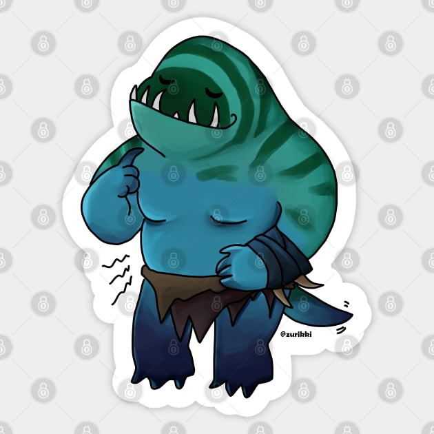 Dota 2 - Hungry Tidehunter Sticker by giulia ashidani